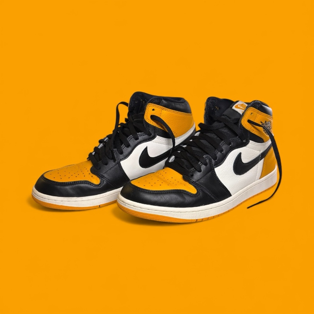 Air Jordan 1 Men's Size 12 Retro High OG Yellow Ochre Sneakers with Box